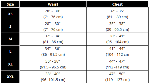 Tabla de Tallas